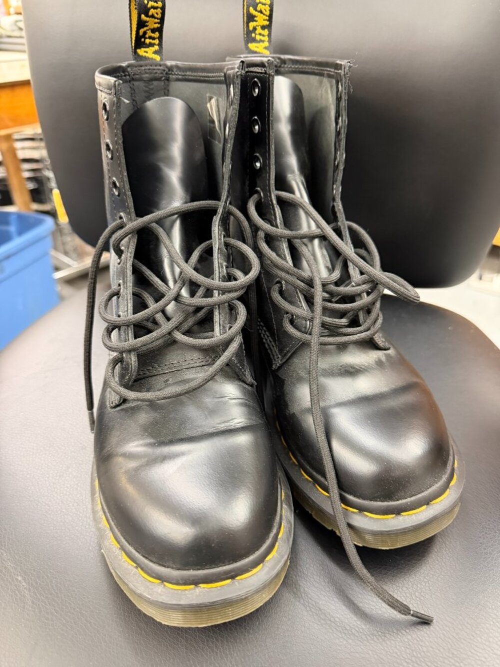 Black Dr. Martens Combat Boots